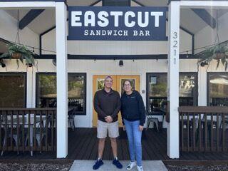 Eastcut Sandwich shop owner with Michelle Addison of Allergood